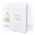 Biblia de Boda Letra Grande 12 puntos RV1960, imit piel blanco con índice - Aros
