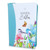 Biblia con Cierre Letra Grande 12 puntos RV1960, imit. piel floral turquesa con índice y canto floral