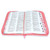 Biblia con Cierre Letra Grande 12 puntos para Mujer RV1960, imit. piel salmon floral con índice y canto mariposa