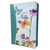 Biblia con Cierre Letra Gigante Manual 14 puntos RV1960, imit piel duotono turquesa floral y mariposas con índice