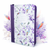Biblia con Cierre Letra Gigante Manual 14 puntos RV1960, imit piel lila floral con índice y canto floral