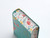 Biblia Portátil Letra Grande 12 puntos RV1960, imit piel flores turquesa con canto floral