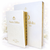 Biblia de Boda Letra Grande con Caja de Regalo RV1960, imit. piel blanco acentos dorados con índice
