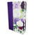 Biblia con Imágenes de la Tierra Santa RV1960, tapa dura tela morada floral con índice
