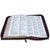 Biblia con Cierre Letra Súper Gigante 19 puntos Mediana RV1960, imit piel duotono azul y café con índice - Examíname, oh Dios