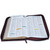 Biblia con Cierre Letra Súper Gigante 19 puntos Mediana RV1960, imit piel duotono azul y café con índice - Examíname, oh Dios