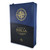 Biblia con Cierre Letra Súper Gigante 19 puntos Mediana RV1960, imit piel negro/azul/brújula con índice