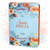 Biblia con Cierre Letra Gigante Manual 14 puntos RV1960, imit piel naranja y azul floral con índice y canto floral