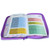 Biblia con Cierre Letra Gigante Manual 14 puntos RV1960, imit piel lila fantasía floral con índice y canto floral