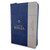 Biblia con Cierre Letra Gigante Manual 14 puntos RV1960, imit piel azul marino y gris con índice