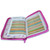 Biblia con Cierre Letra Grande 12 puntos RV1960 imit piel púrpura fantasía floral con índice y canto floral