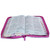Biblia con Cierre Letra Grande 12 puntos RV1960 imit piel púrpura fantasía floral con índice y canto floral