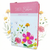 Biblia con Cierre Letra Grande 12 puntos RV1960 imit piel floral multicolor con índice y canto floral