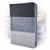 Biblia con Cierre Letra Grande 12 puntos RV1960, imit piel tricolor gris y negro con índice