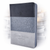 Biblia con Cierre Letra Grande 12 puntos RV1960, imit piel tricolor gris y negro con índice