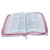 Biblia Quinceañera con Cierre Compacta 11 puntos RV1960, imit piel blanco floral con índice