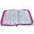 Biblia con Cierre Letra Gigante Manual 14 puntos RV1960, imit piel púrpura fantasía floral con índice y canto floral