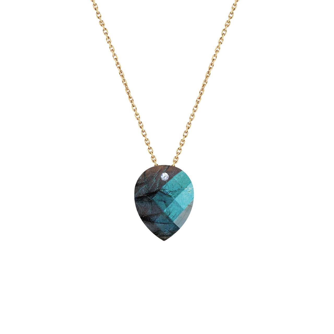 collier pierre fine, collier labradorite layone