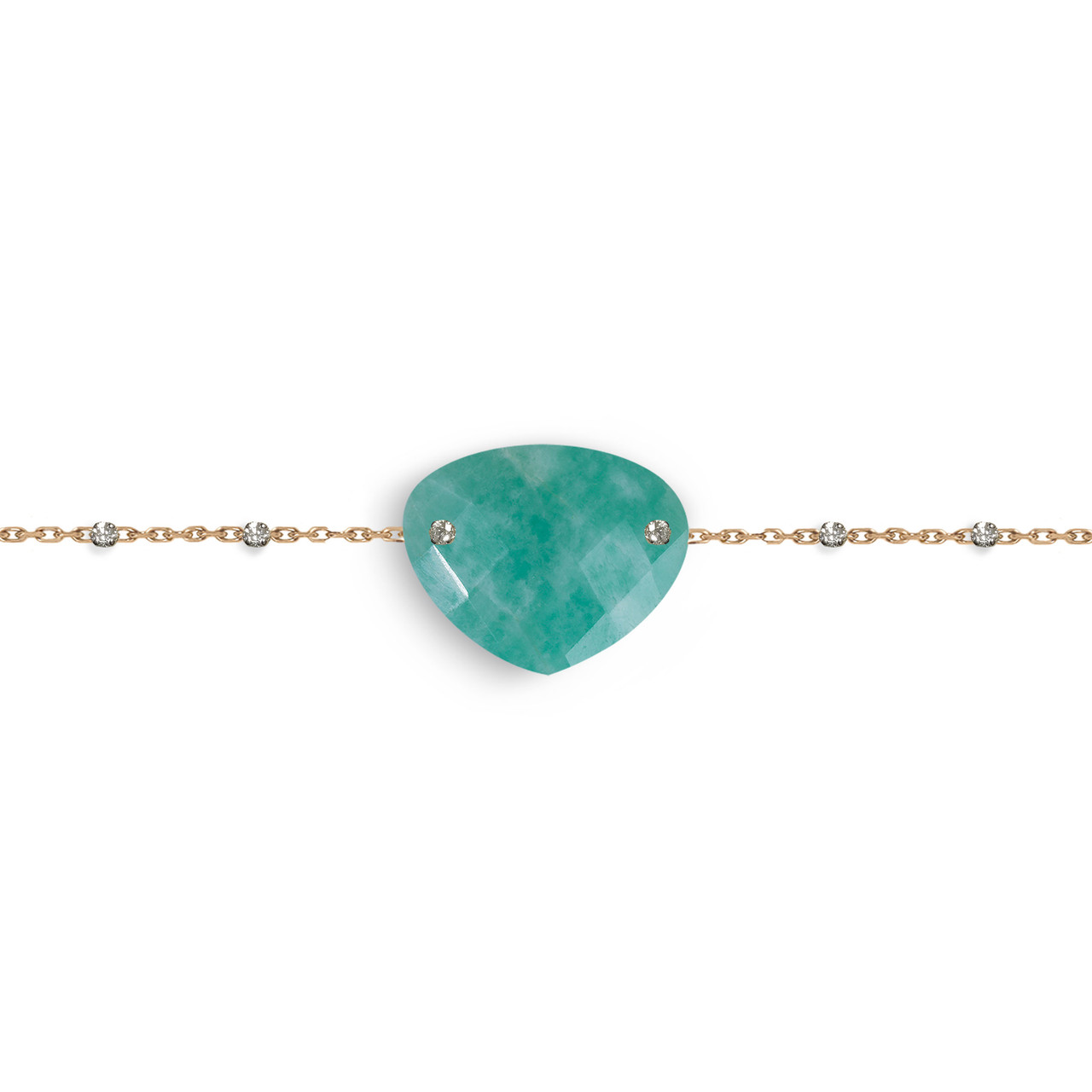 collier pierre fine, collier amazonite