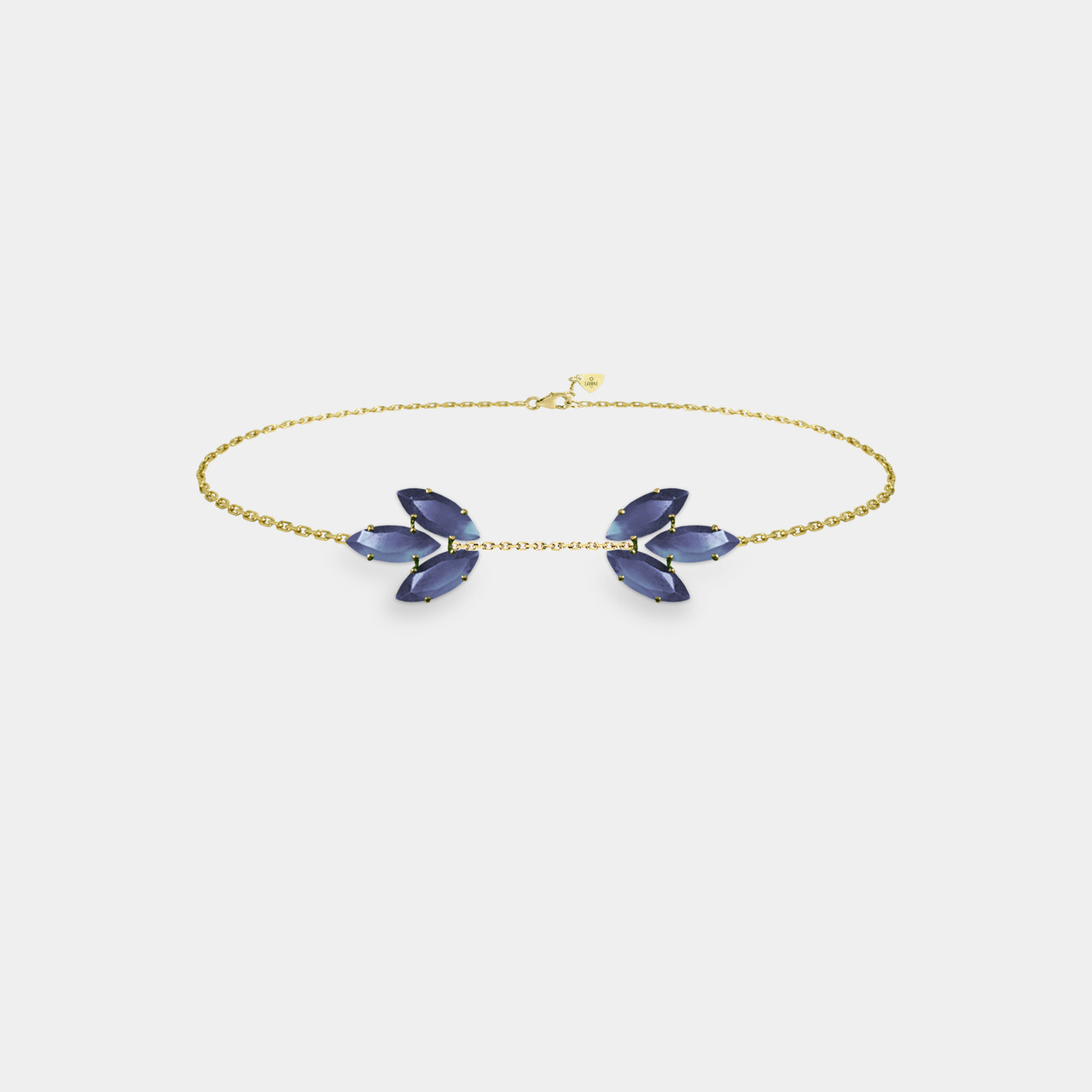 Bracelet Navette Iolite, Bracelet Femme Iolite