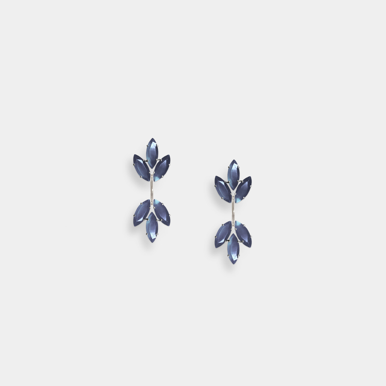 Puces Oreilles Iolite,Puces Oreilles Pendants Iolite 