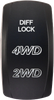 XTC POWER PRODUCTS Dash Switch Rocker Face, 630-1044