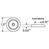 Tecniq New OEM Silho-X 1.5" Round Warm White Light Stainless Steel Trim Ring, E11-MS00-1