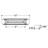 Tecniq New OEM 9W Neutral White Linear LED SM Light W/Black Body, E35-LB00-1