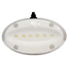 Tecniq New OEM Interior SM Neutral White Oval Light W/Black Base & Switch, E16-LBS0-1
