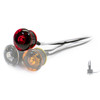 Tecniq OEM Red Mini Grommet Mount PC Sidemarker Red Lens w/ 9" Wires, S37-RR90-1