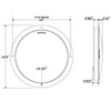 Tecniq New OEM Cool White Trim 8" EV Chrome Interior Light 31 LED's, E08-WC00-1