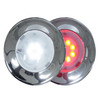 Tecniq New OEM Orion 6 Inch Interior Warm White/Red Light W/Chrome Trim Ring, E20-MA0R-1