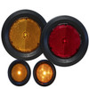 Tecniq New OEM 2.5" Round Amber P2 rated Grommet Mount Sidemarker w/ Reflectivity, S12-AA00-1