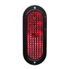 Tecniq OEM Red Flange Mount Vertical Oval Tail Clear Lens Amp Connector, T62-RCVA-1