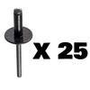 Polaris Snowmobile New OEM 25/PK Blind Rivet, 2878251