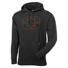 Polaris New OEM Black/Red Men's Medium Icon Hoodie, 283306503