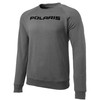 Polaris New OEM Men's Large Gray Crew Sweatshirt, 283306706