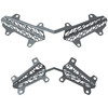 Polaris Snowmobile New OEM Grey Matryx Grill Inserts, 2884979-804