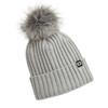 Polaris New OEM Women's One Size Gray Removable POM Beanie, 2861514
