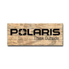 Polaris New OEM 10.5" x 24" Rustic Graphic Premium Wooden Sign, 2860866