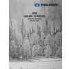 Polaris Snowmobile New OEM, Service Manual, 2008 600 IQR RACER RR, 9921088