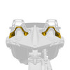 Polaris New OEM Daytona Yellow Painted Lower Hoop Accent Kit, 2882419-743