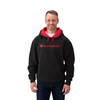 Polaris New OEM Men's Black/Red Hoodie with Slingshot Logo, 286871309