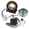 RMSTATOR New Aftermarket  Kit Stator + Improved Flywheel + Mosfet Regulator Rectifier + Crankcase Cover Gasket, RM23019