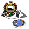 RMSTATOR New Aftermarket Yamaha Kit Stator + Crankcase Cover Gasket + External Ignition Coil, RM22864