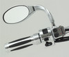 Show Chrome Accessories Twisted Cruiser Mirrors Short, 28-101