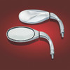 Show Chrome Accessories Twisted Yamaha Mirrors Short, 28-601