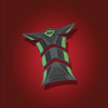 Show Chrome Accessories 3 Pc Tank Pad Green, 4-244G