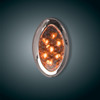 Show Chrome Accessories New 7 Led Accent Light Amber, 16-120A