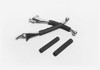 Show Chrome Accessories New Foam Lever Grips -Black, 17-99